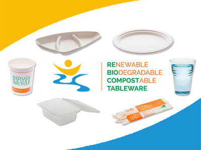 bio stoviglie compostabili a bordo